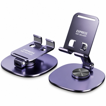 📢📢 -50 % ✨ Support pour téléphone haut de gamme entièrement en métal – Socle de bureau rotatif à 360°