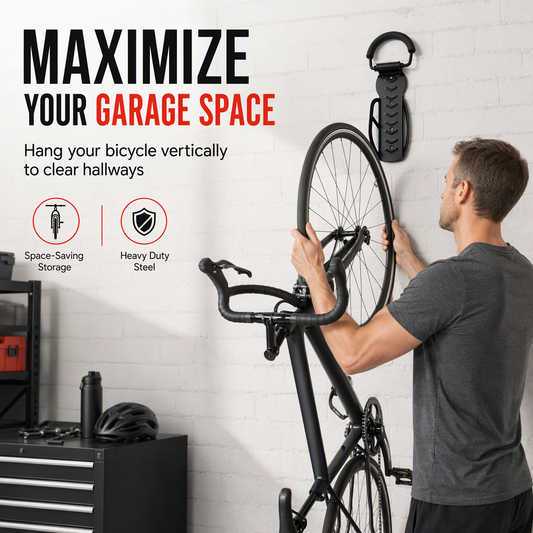 Support mural réglable pour vélo – Crochet de rangement intérieur pour vélos, adapté aux VTT