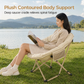 ⛺ Chaise « lune » portable : rembourrage de 5 cm, forme enveloppante, pliable