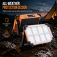 📢📢50 % DE RÉDUCTION !! ⏰Projecteur Solaire de Camping : 4 Niveaux de Luminosité, Batterie Externe, Étanche & Portable
